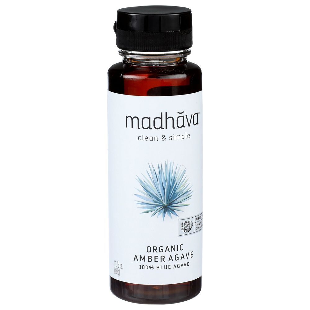 Madhava Organic Amber Agave Nectar, 11.75 Ounce -- 6 per case