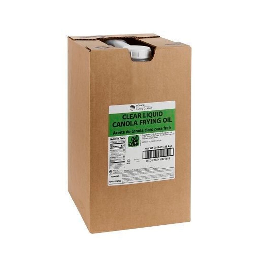 Bunge Trans Fat Free Clear Liquid Canola Frying Oil, 35 Pound