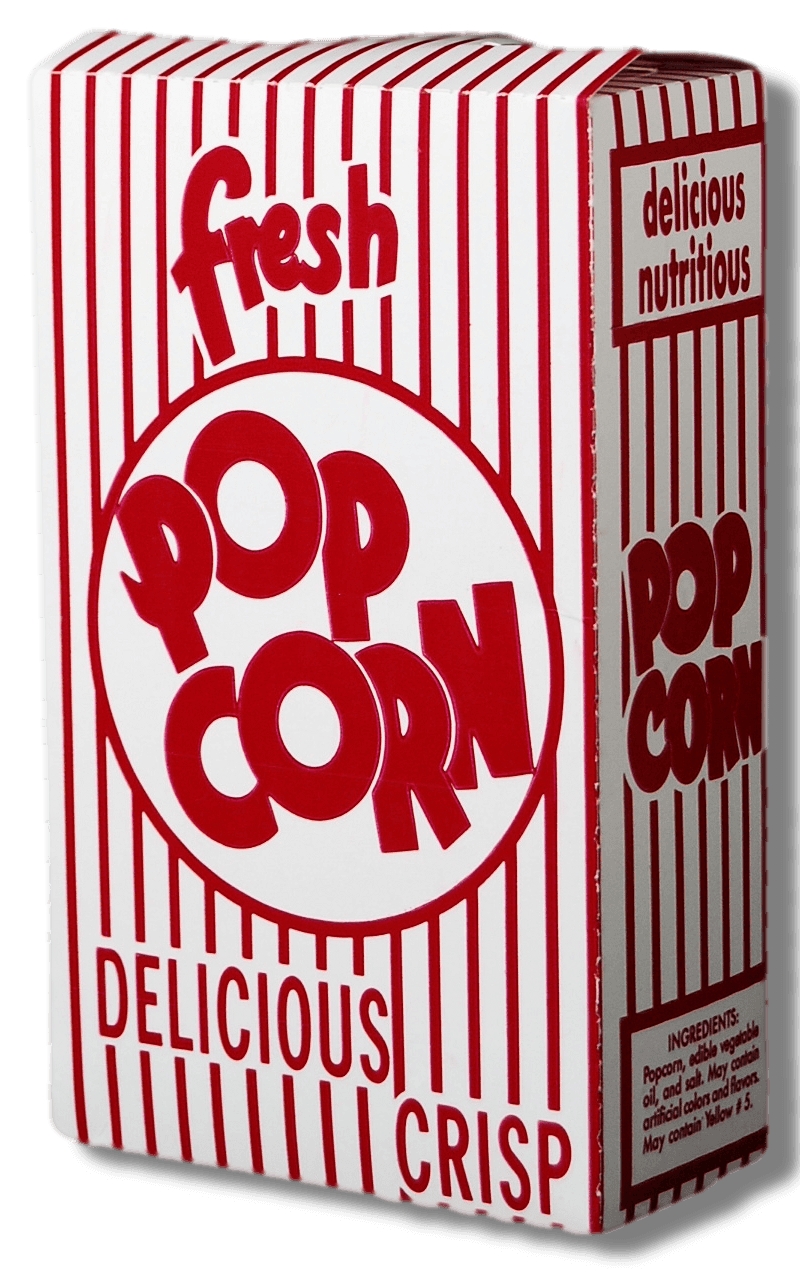 Great Western Popcorn Box, .74 Ounce -- 500 per case.