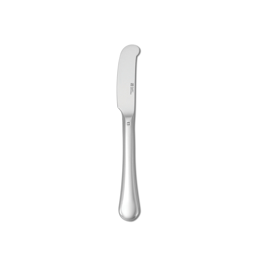 Santandrea 5-Star Bread And Butter Knife With Solid Handle - Puccini Stainless Steel Pattern -- 12 Per Case.