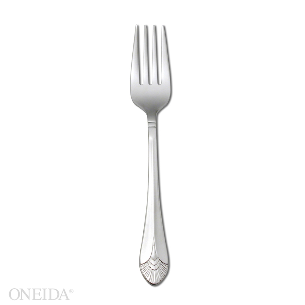 Oneida Europa Collection New York Silverplate Salad and Pastry Fork, 6 5/8 inch -- 12 per case