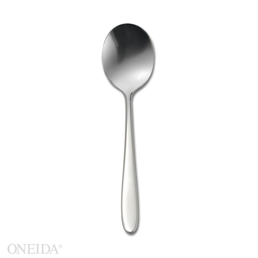 Oneida Santandrea 5-star, Round Bowl Soup Spoon, Mascagni Stainless Steel Pattern -- 12 Per Case