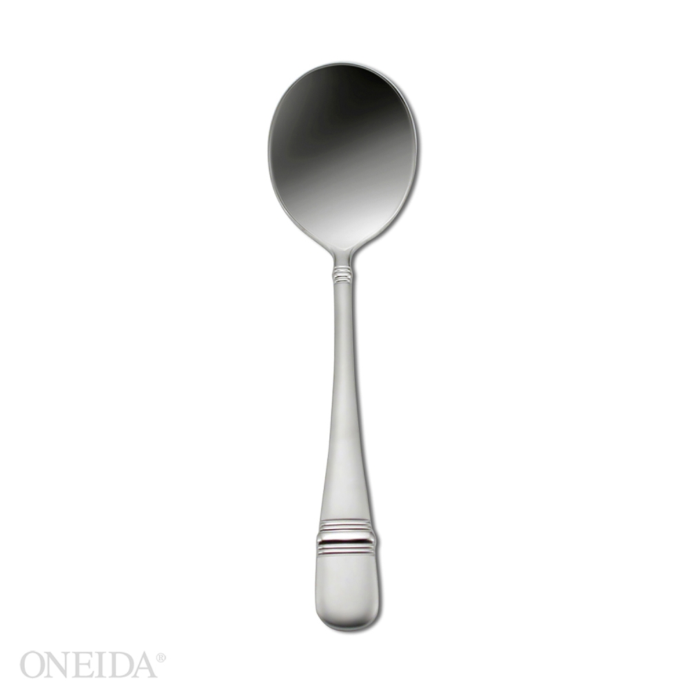 Oneida Satin Astragal Round Bowl Soup Spoon Pack -- 12 Per Case