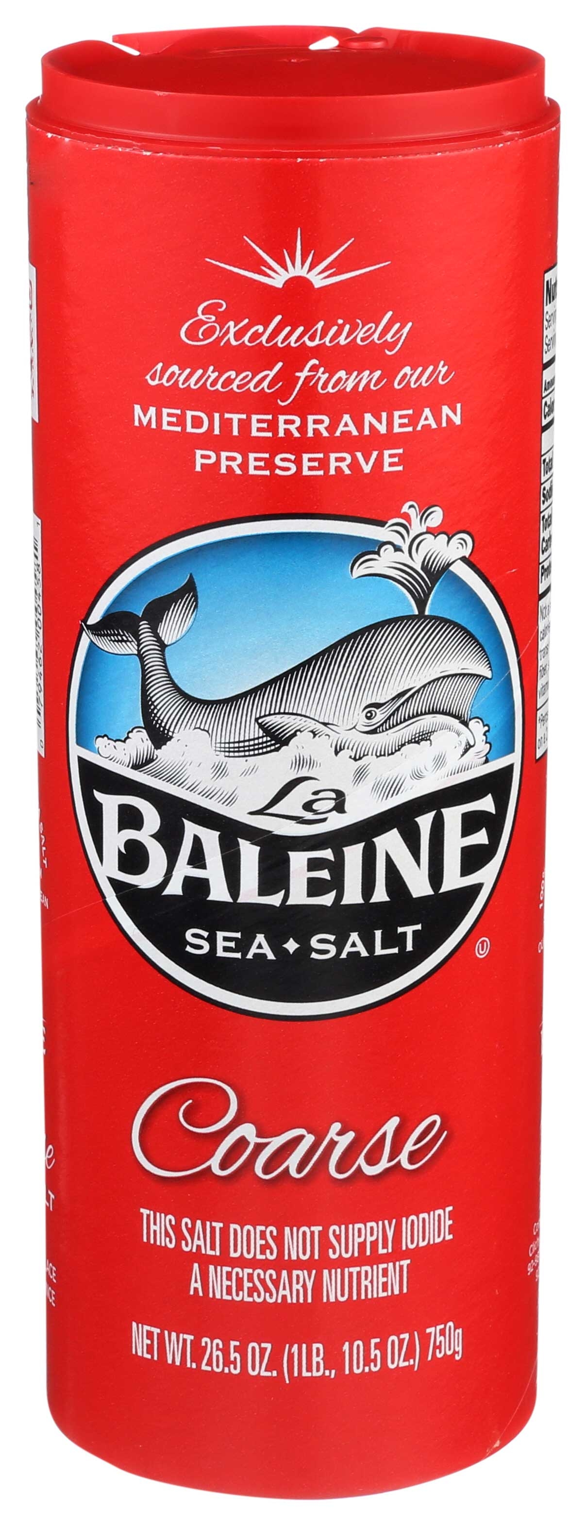 La Baleine Coarse Sea Salt, 26.5 Ounce -- 12 per case