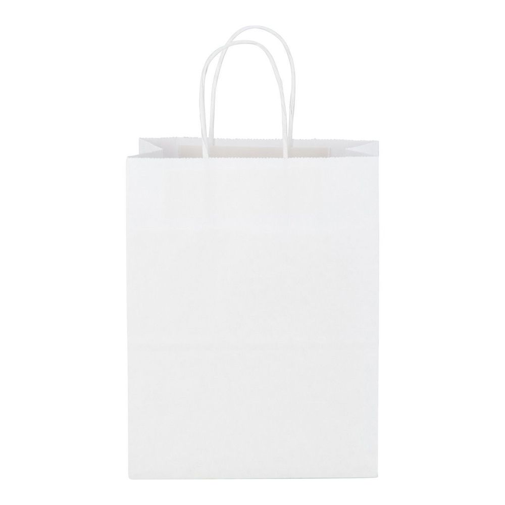 Duro Tempo Basis Virgin White Twist Handle Bag, 60 Pound Capacity -- 250 per case.