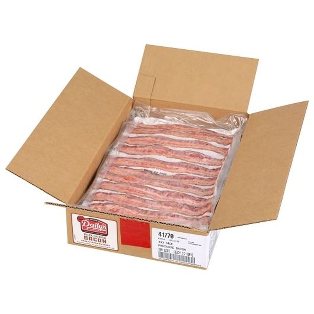 Dailys Xxx-Thick Ready-To-Serve Layout Precooked Bacon, 200 count