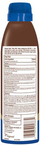 Banana Boat Deep Tanning Dry Oil SPF 4 Clear Sun Screen Spray, 6 Ounce Bottle -- 12 per case