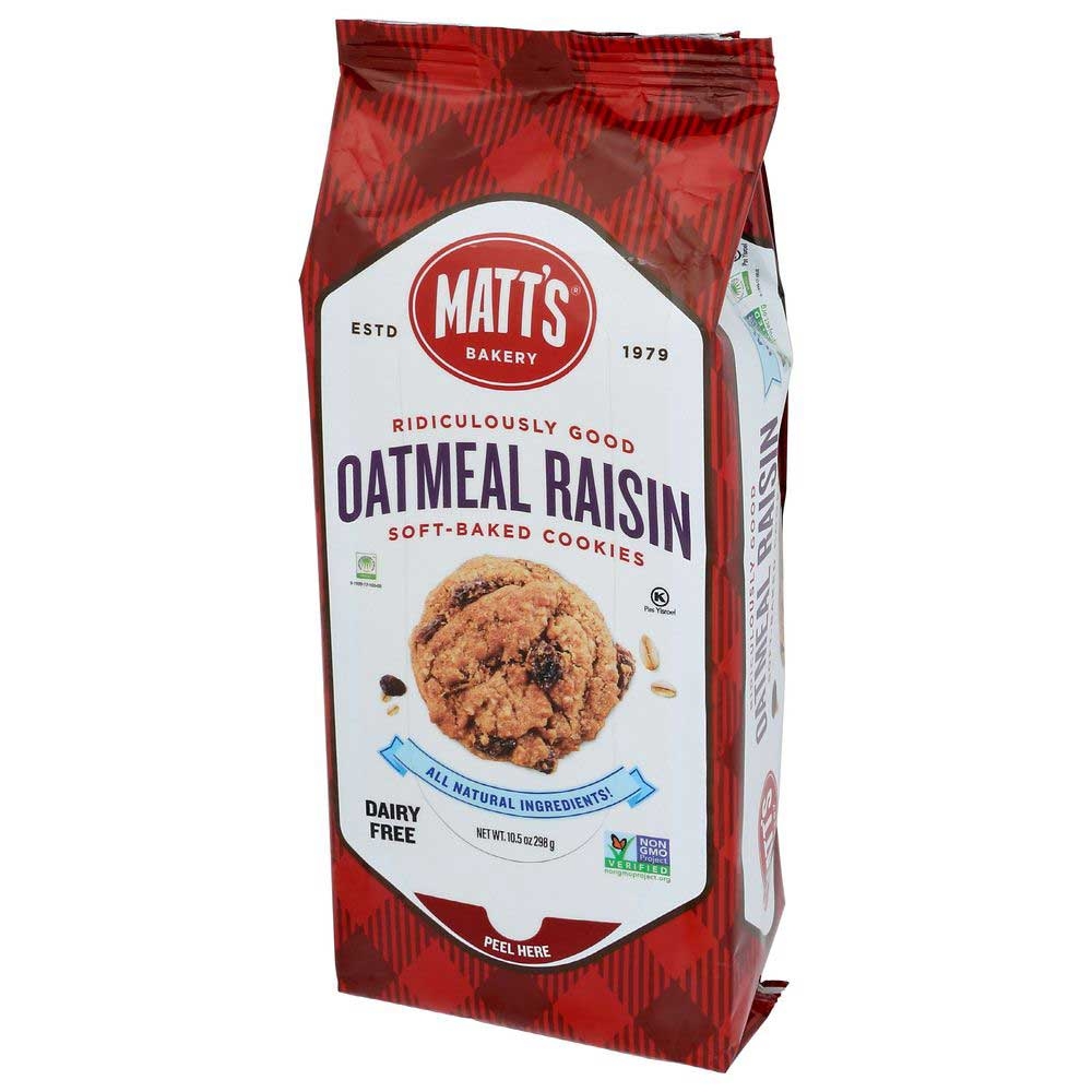 Matts Bakery Oatmeal Raisin Soft Baked Cookie, 10.5 Ounce -- 6 per case