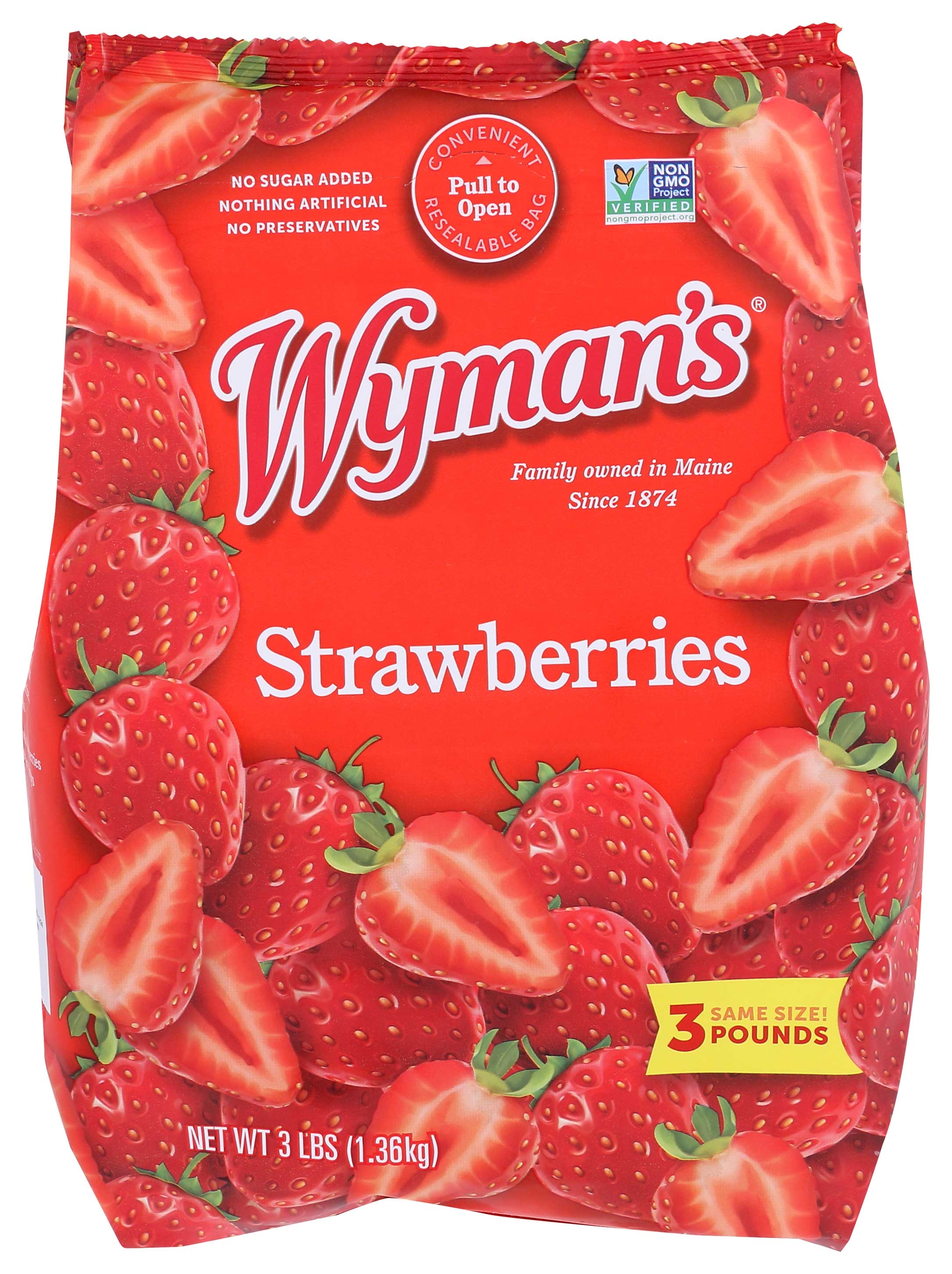 Wymans of Maine Strawberries, 3 Pound -- 6 per case