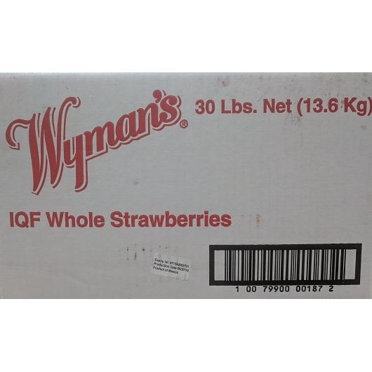 Wyman's Iqf Strawberries, 30 Pound
