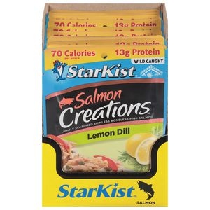 StarKist Salmon Creations Lemon Dill Salmon, 2.6 Ounce Pouch -- 12 per case.