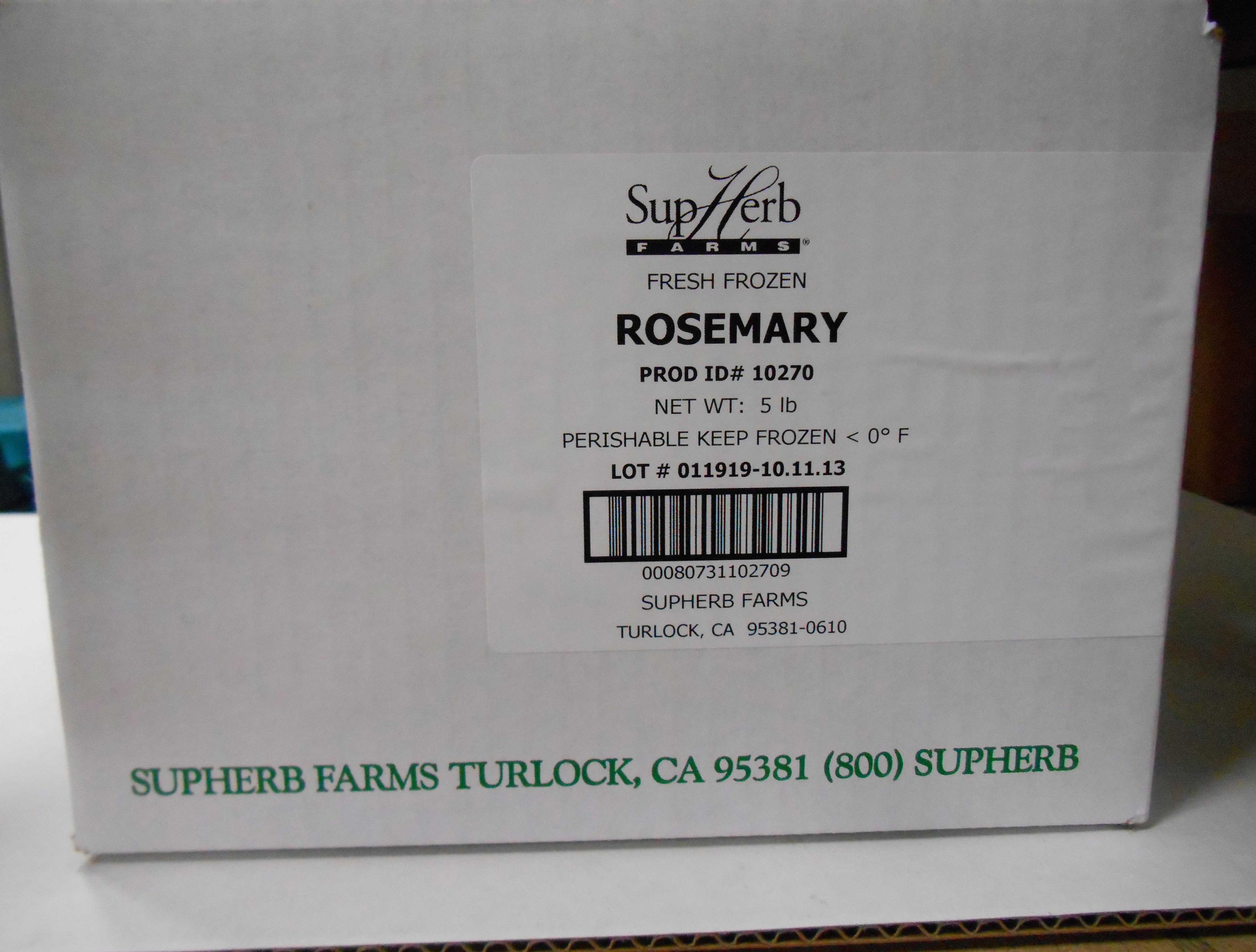 Supherb Fresh Rosemary, 5 Pound