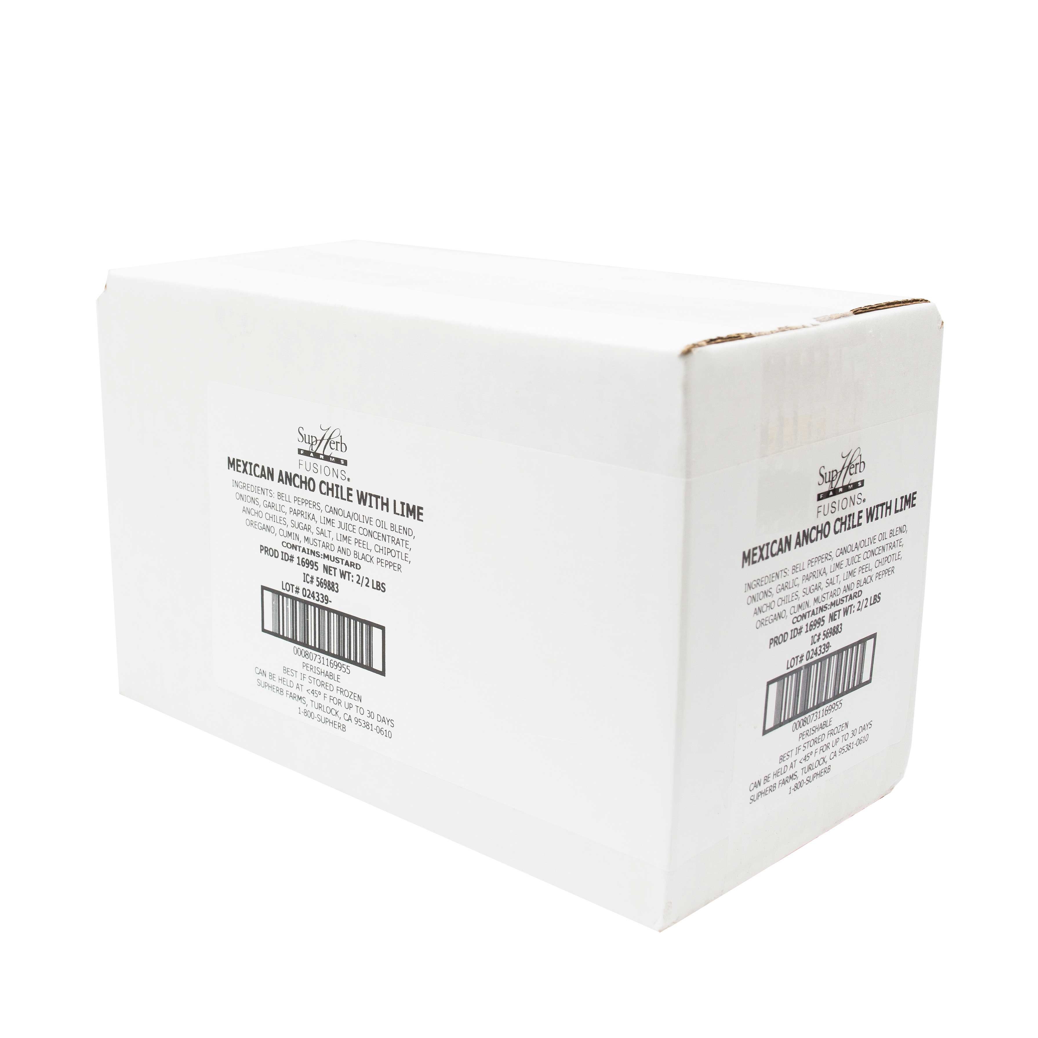 SupHerb Farms Mexican Ancho Chile with Lime Paste, 2 Pound -- 2 per case.