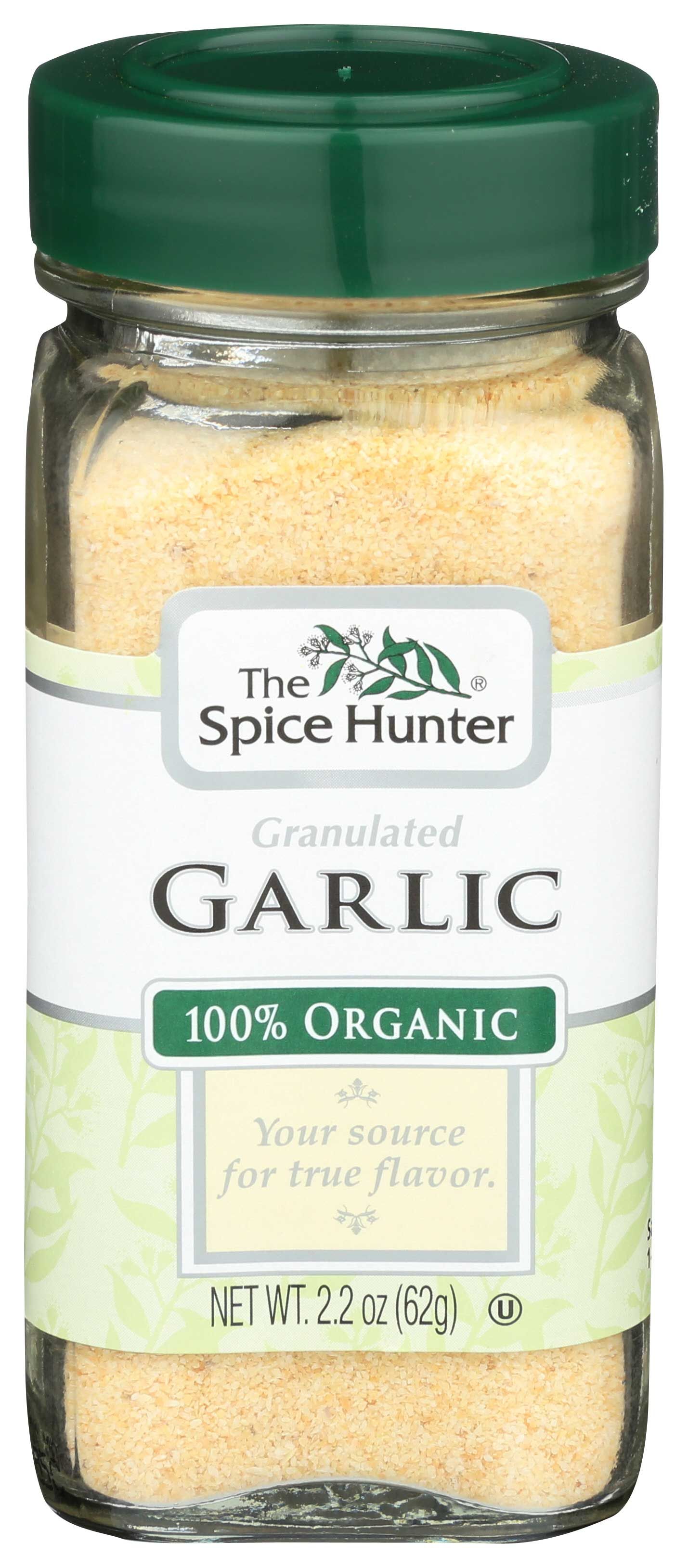 The Spice Hunter Organic Granulated Garlic, 2.2 Ounce -- 6 Per Case