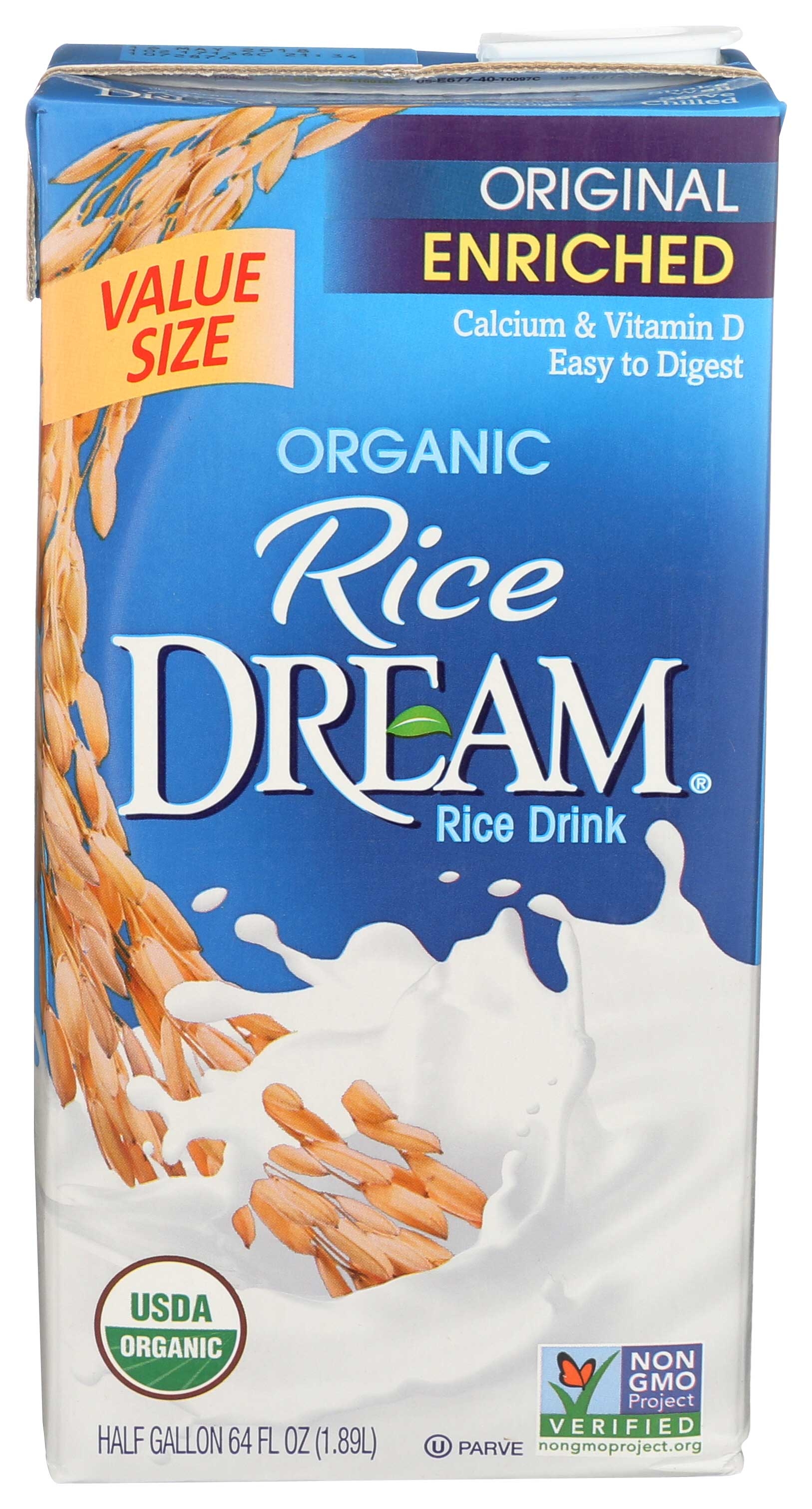 Imagine Foods Rice Dream Organic Enriched Original Rice Beverage, 64 Ounce -- 8 per case.
