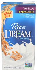 Rice Dream Enriched Vanilla Rice Beverage, 64 Fluid Ounce -- 8 per case