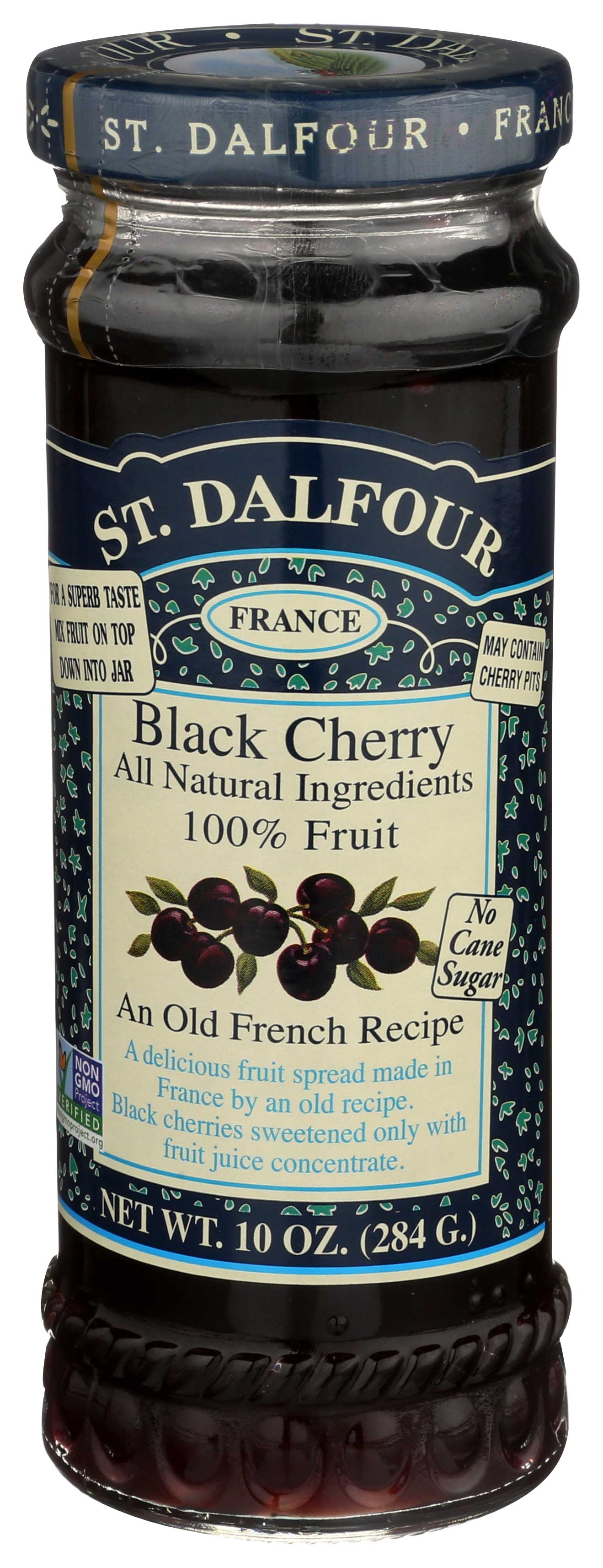 St.Dalfour Black Cherry Consv - 10 ounce -- 6 per case.