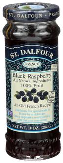 St.Dalfour BLACK RASPBERRY,ALL FRUIT - 10 ounce  -- 6 per case.