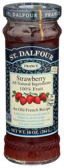 St.Dalfour Strawberry Preserve - 10 Ounce -- 6 per case.