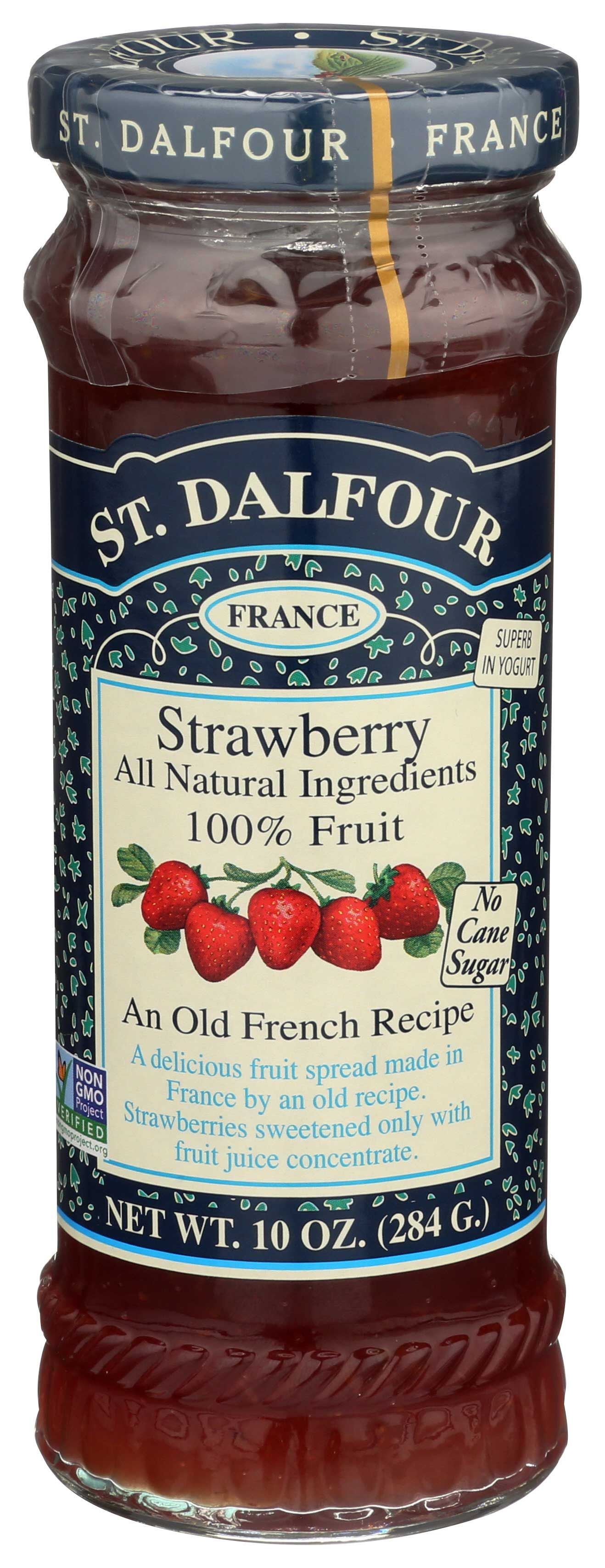 St. Dalfour Strawberry Preserve, 10 Ounce -- 6 Per Case