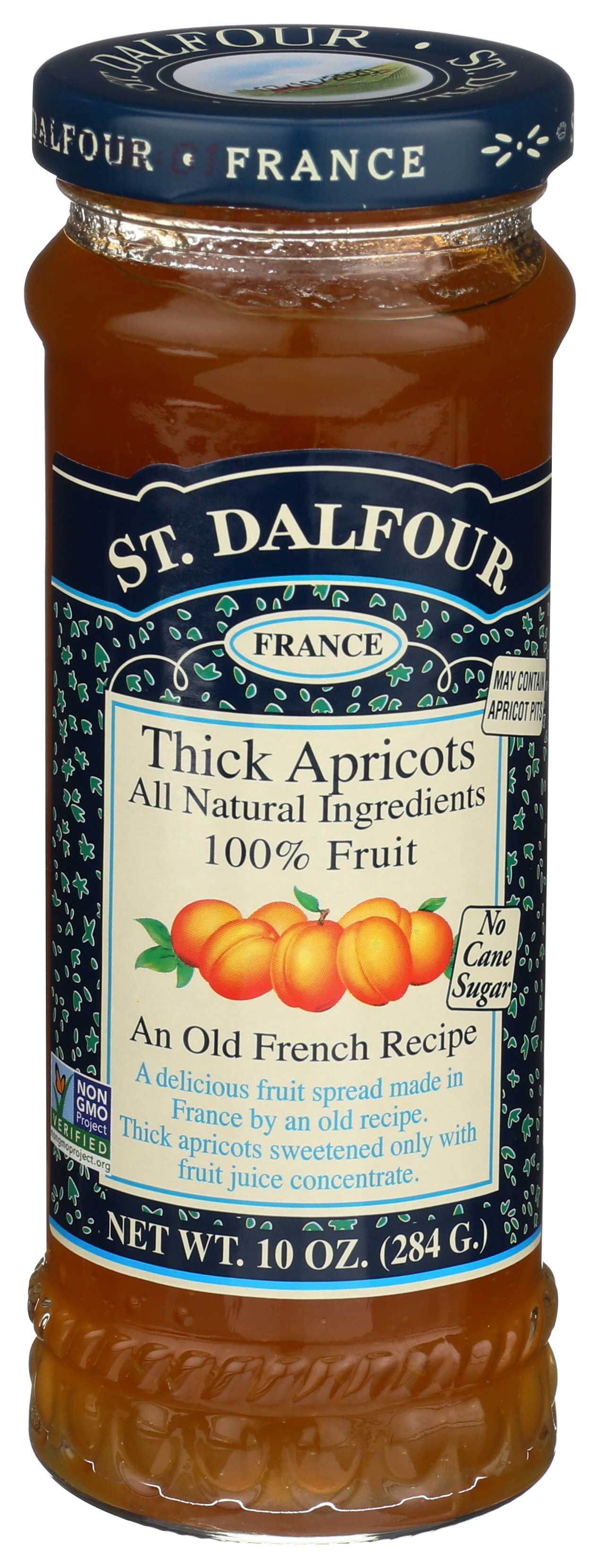 St. Dalfour Apricot All Fruit Preserve, 10 Ounce -- 6 Per Case