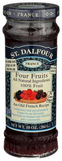 St Dalfour Four Fruit Conserves, 10 Ounce -- 6 per case.