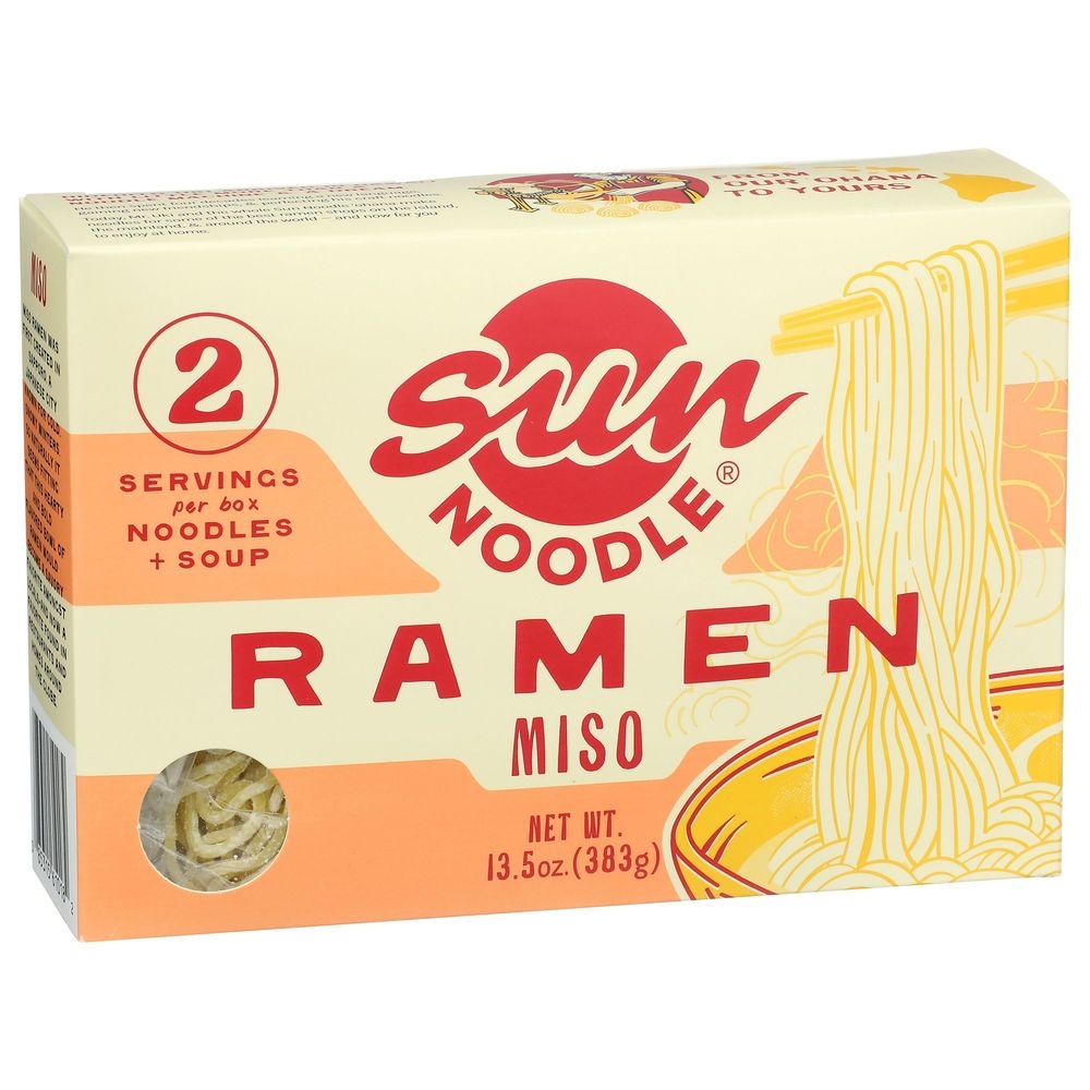Sun Noodle Ramen Noodle with Miso Soup, 13.5 Ounce -- 6 per case