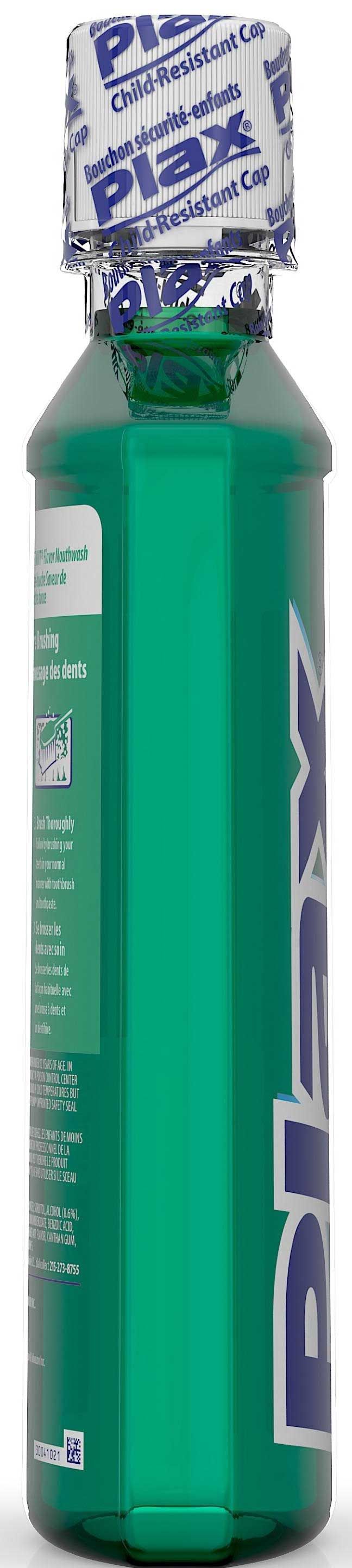 Plax Soft Mint Flavor Mouthwash, 24 Fluid Ounce -- 12 Per Case
