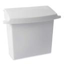 Rubbermaid White Sanitary Napkin Receptacle with Rigid Liner