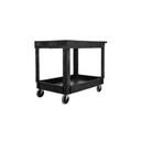 Rubbermaid Black Standard Utility Cart, 500 Pound Capacity
