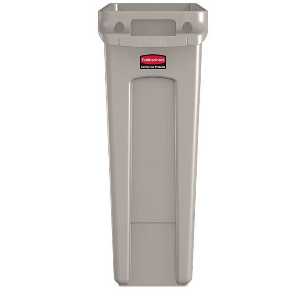 Rubbermaid Slim Jim Beige Vented Container, 23 Gallon