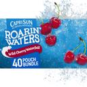 Capri Sun Roarin Waters Wild Cherry Flavored Beverage, 6 Fluid Ounce - 10 per pack -- 4 packs per case.