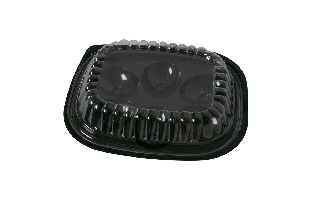 D and W Fine Pack Pet Black 6 Egg Tray with Dome Lid -- 416 per case.