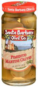 Santa Barbara Martini Style Hand Stuffed Olive, 5 Ounce -- 6 per case.