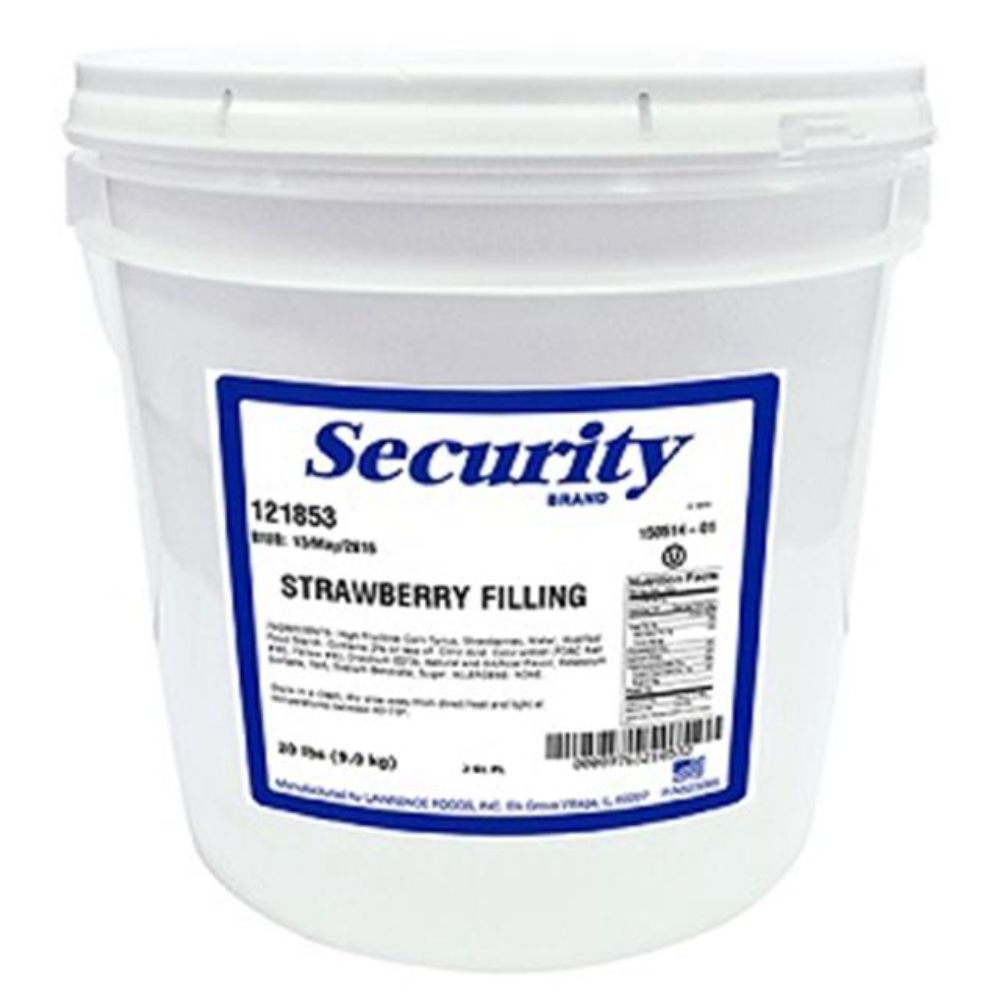 Security Strawberry Filling, 2 Gallon Pail