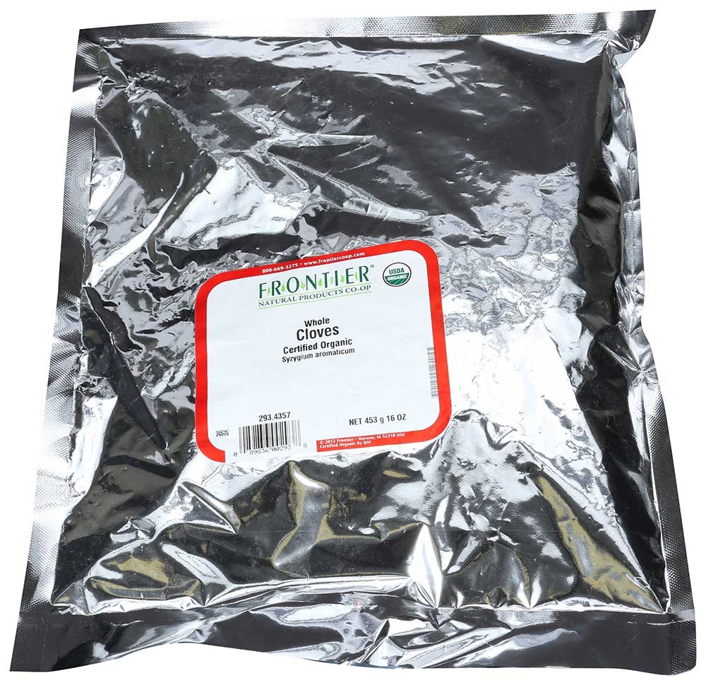 Frontier Herb Organic Bulk Whole Clove, 16 Ounce