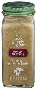 Simply Organic Roasted Garlic and Herb Umami Blend, 2.19 Ounce