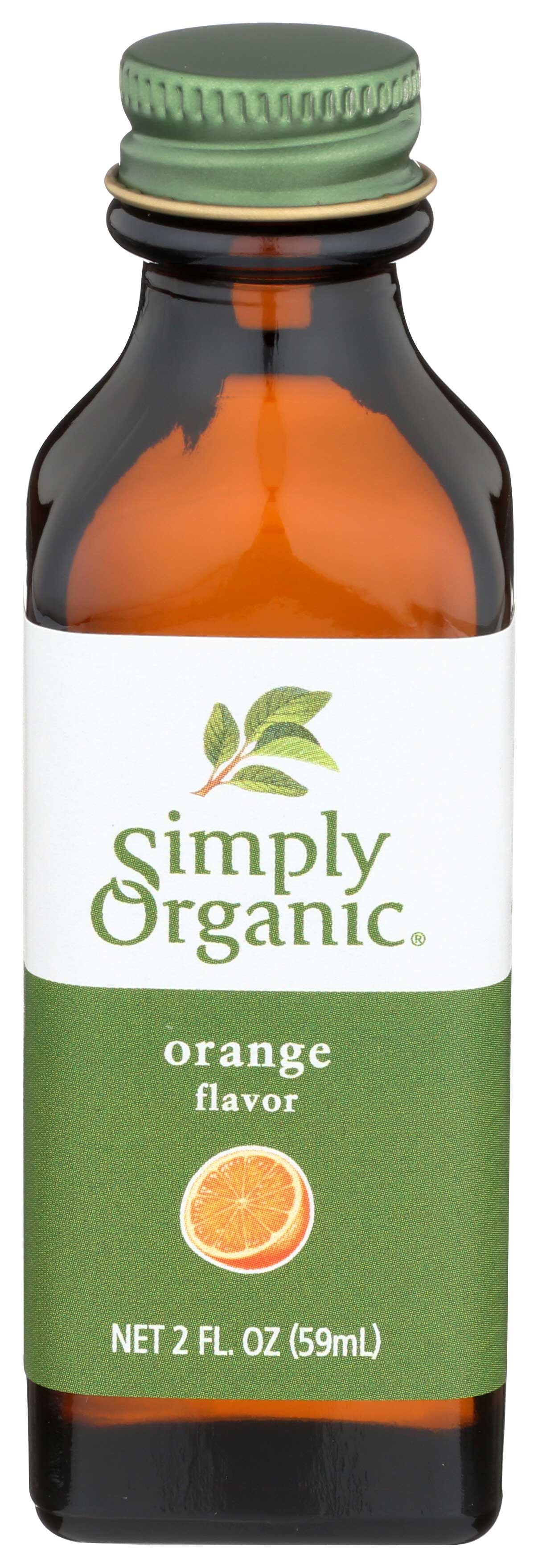 Simply Organic Orange Flavor, 2 Ounce -- 6 Per Case