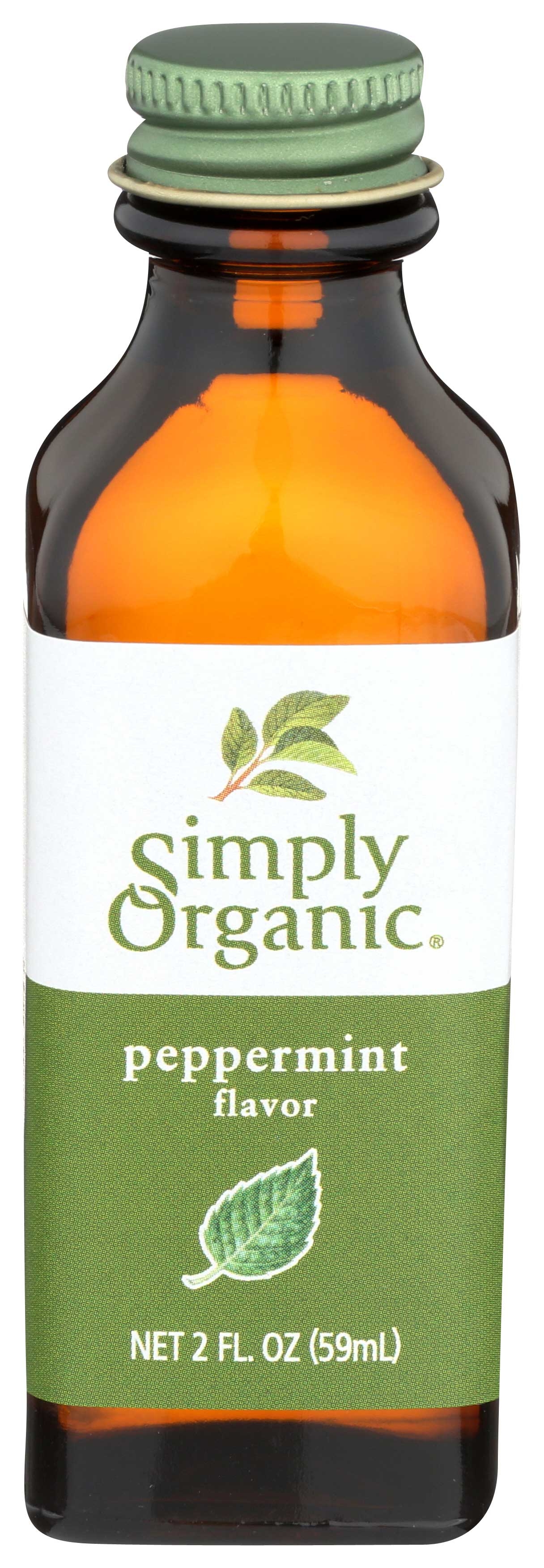 Simply Organic Peppermint Flavor, 2 Ounce -- 6 per case.