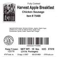 Sausages by Amylu Harvest Apple Chicken Sausage, 5 Pound -- 160 per case