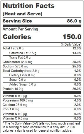 Meatballs By Amylu Sea Salt And Black Pepper Chicken Meatball -- 4 Per Case