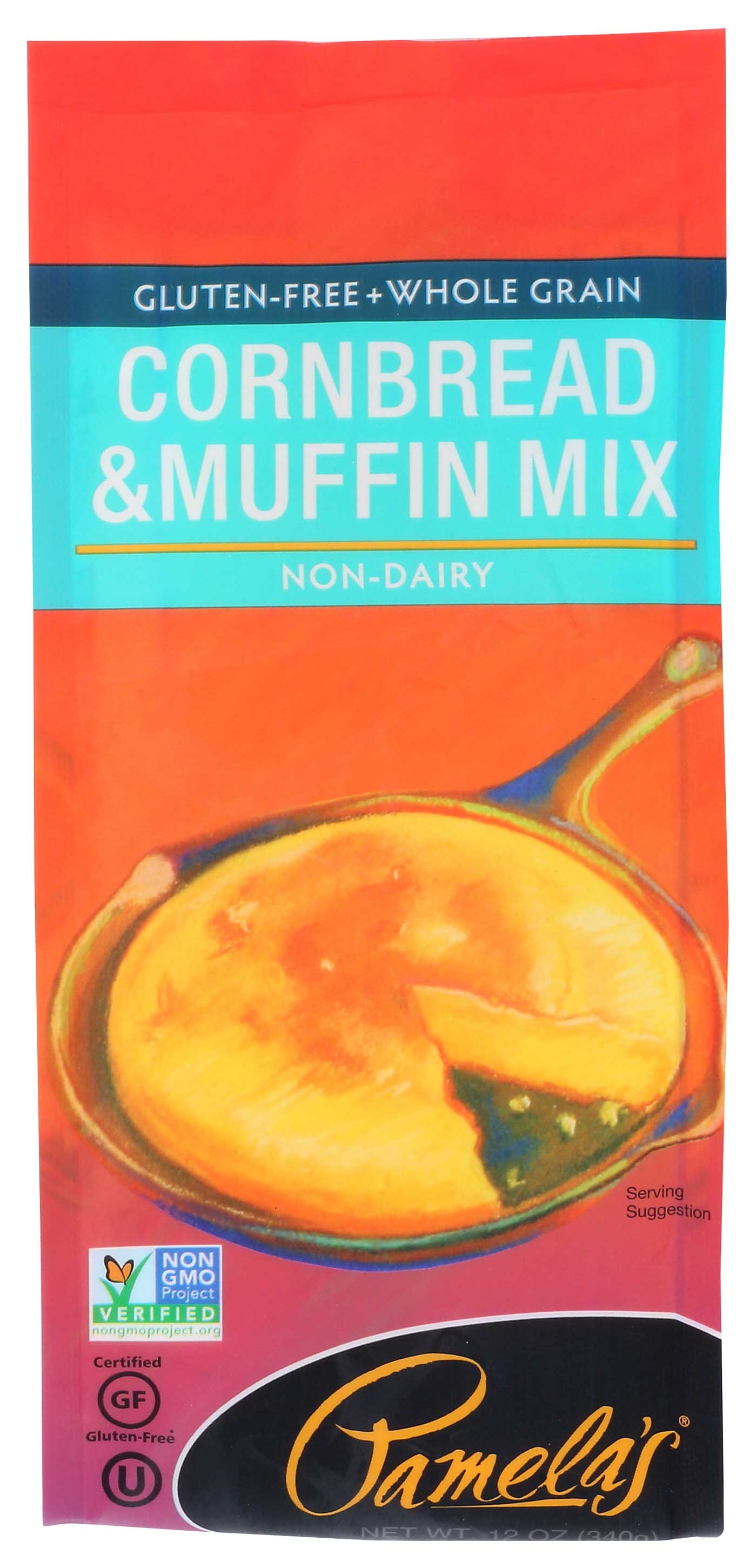 Pamelas Products Cornbread and Muffin Mix, 12 Ounce -- 6 per case.