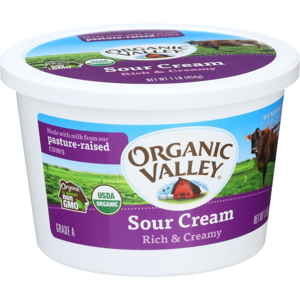 Organic Valley Organic Rich and Creamy Sour Cream, 16 Ounce -- 6 per case