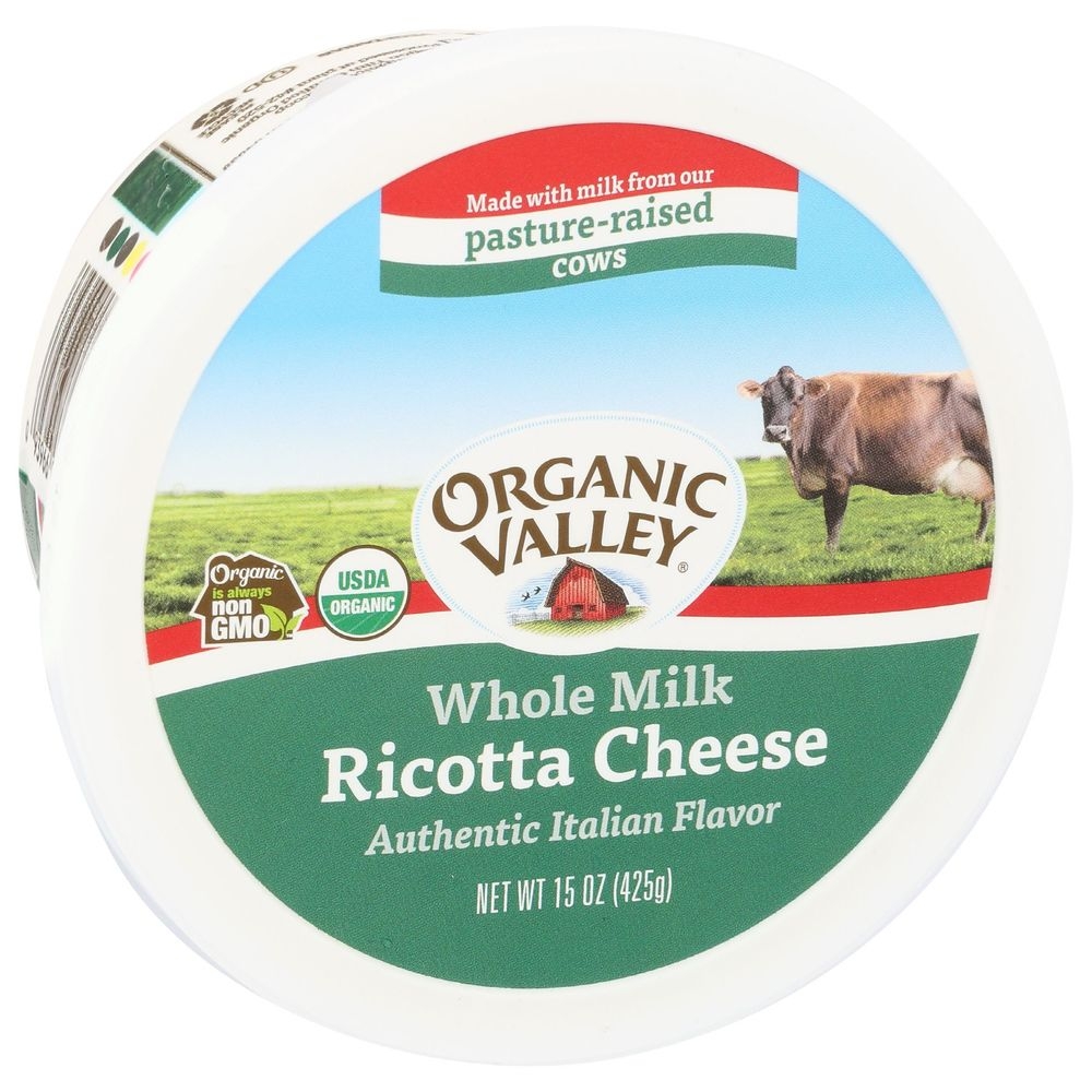 Organic Valley Organic Authentic Italian Ricotta Cheese, 15 Ounce -- 6 per case