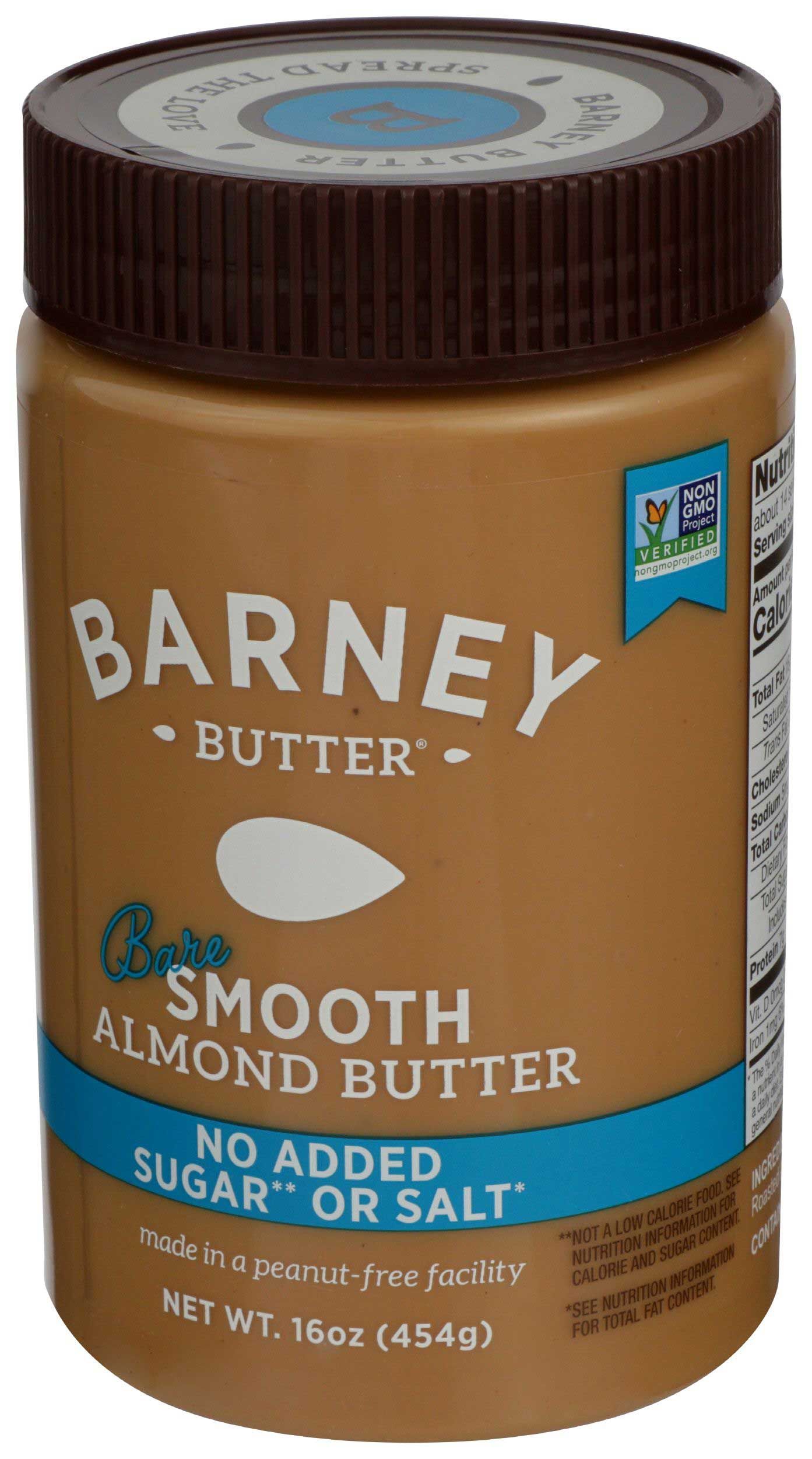 Barney Butter Bare Smooth Almond Butter, 16 Ounce -- 6 Per Case
