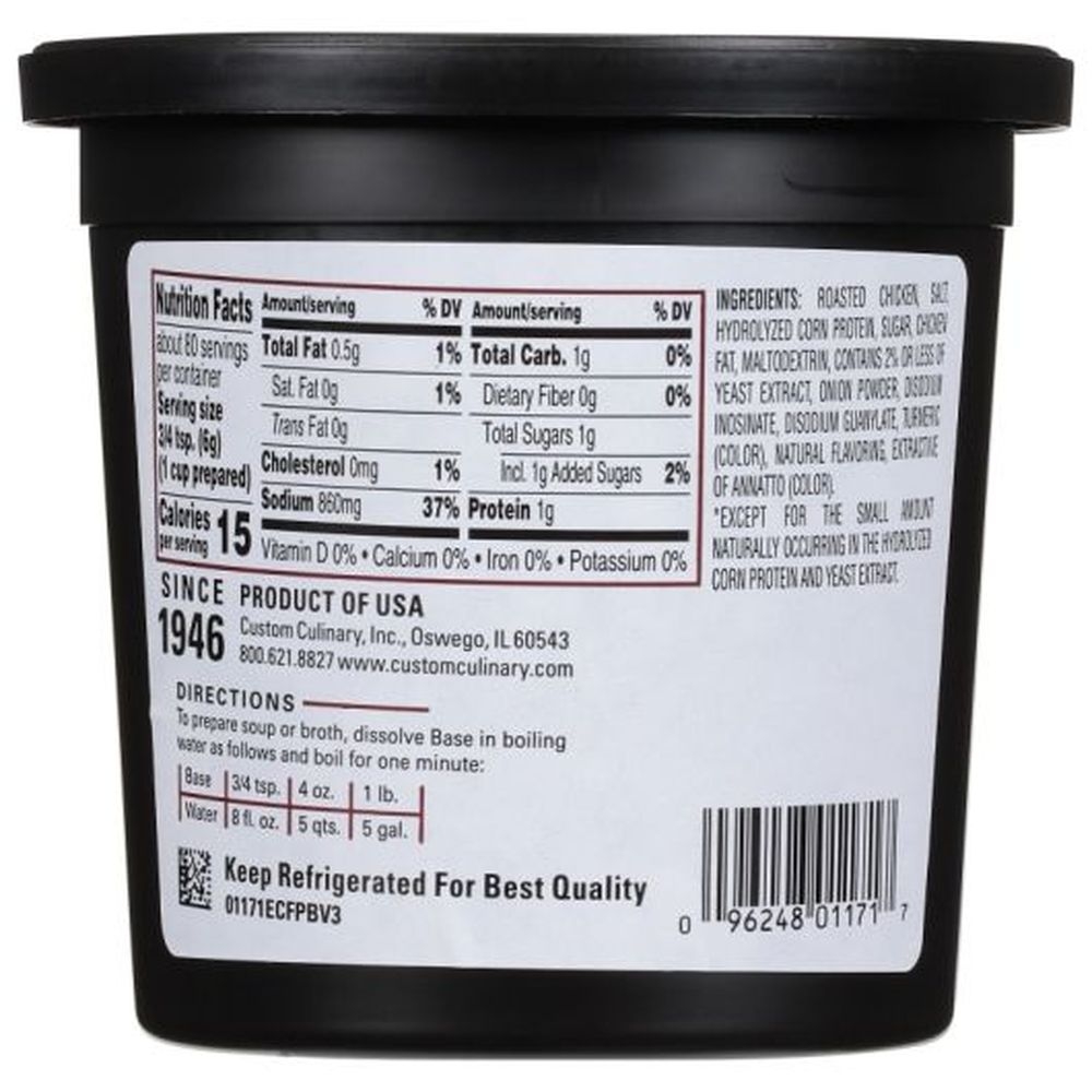Master's Touch Chicken Base Paste, 1 Pound -- 6 per case