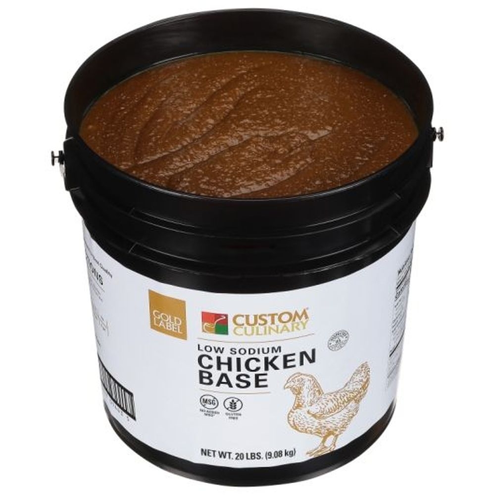Gold Label Low Sodium Chicken Base Paste, 20 Pound