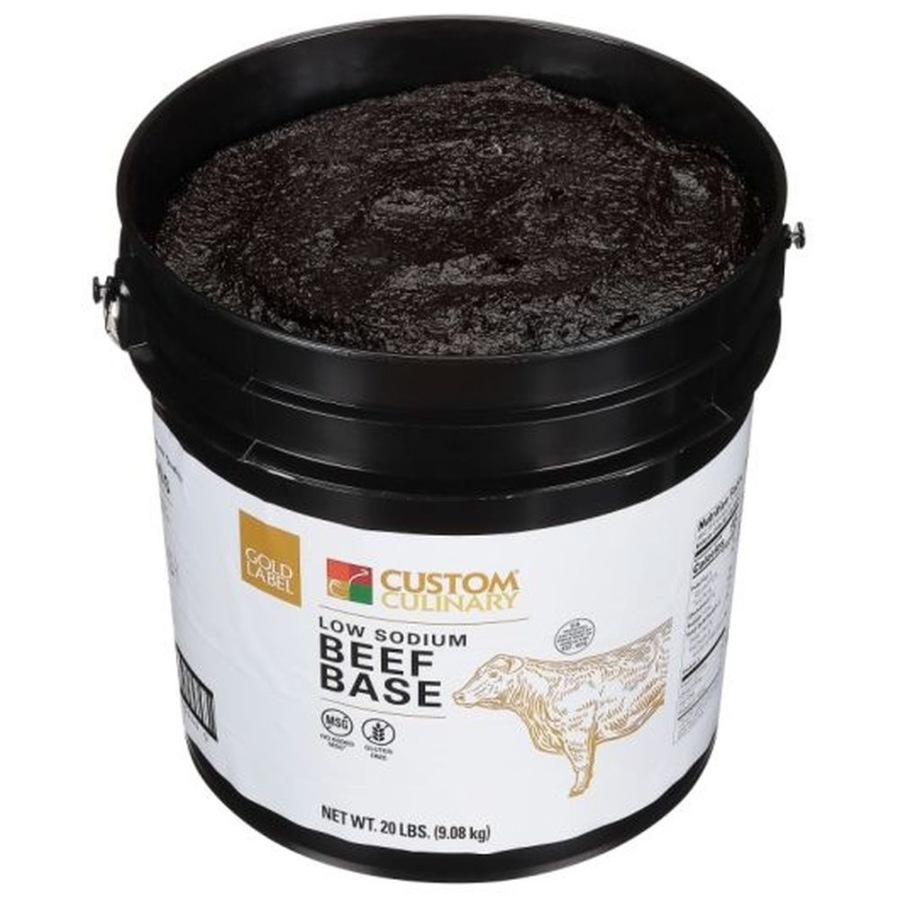 Gold Label Low Sodium Beef Base Paste, 20 Pound