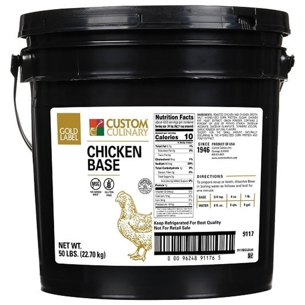 Gold Label Chicken Base Paste, 50 Pound