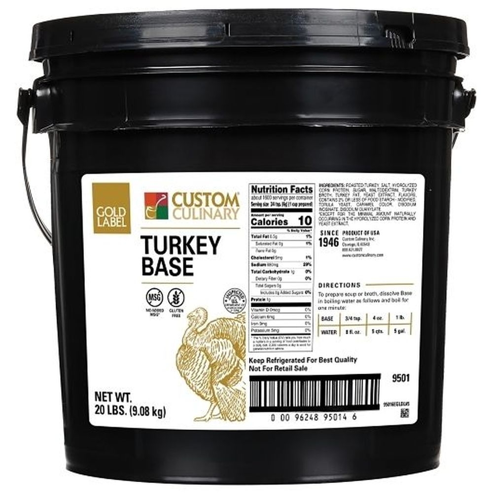 Gold Label Turkey Base Paste, 20 Pound